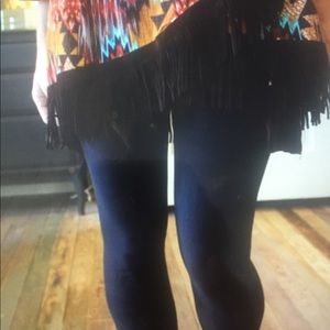 Black Brushed Knit Leggings